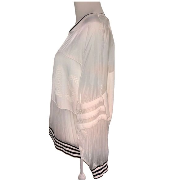 Adidas Originals London Clear Sweat Top S19964 Sheer Nylon Mesh Pullover White L - Picture 3 of 10
